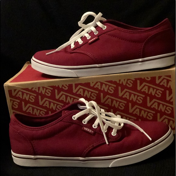vans atwood low burgundy